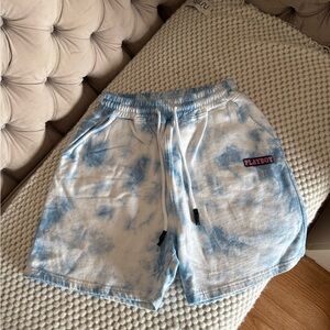 Playboy Blue Tie-Dye shorts